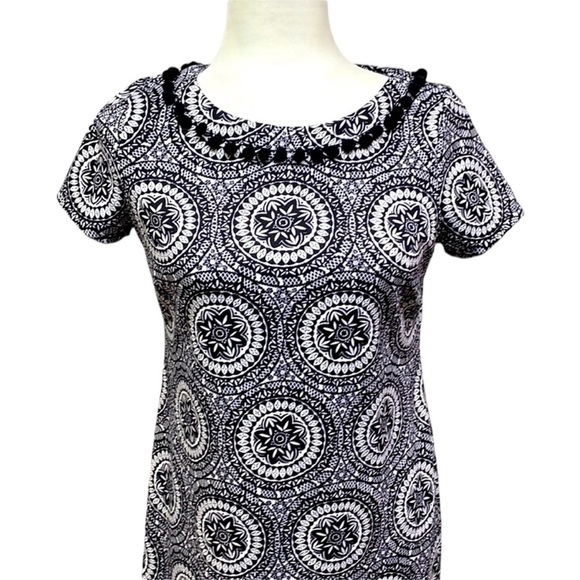 Talbots Pom Pom Medallion Dress - Picture 2 of 5